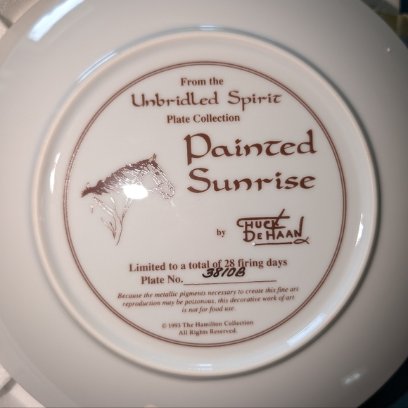 Hamilton Collection Unbridled Spirit plate set of 4 - Picture 4 of 9